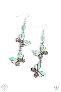 Spirited Soar - Blue Paparazzi Accessories - VJ Bedazzled Jewelry