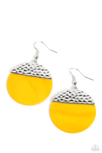 SHELL Out - Yellow - Paparazzi Accessories - VJ Bedazzled Jewelry