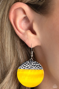 SHELL Out - Yellow - Paparazzi Accessories - VJ Bedazzled Jewelry