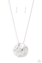 Load image into Gallery viewer, Lush Lattice - White - Paparazzi Accessories - VJ Bedazzled Jewelry
