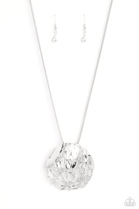 Lush Lattice - White - Paparazzi Accessories - VJ Bedazzled Jewelry