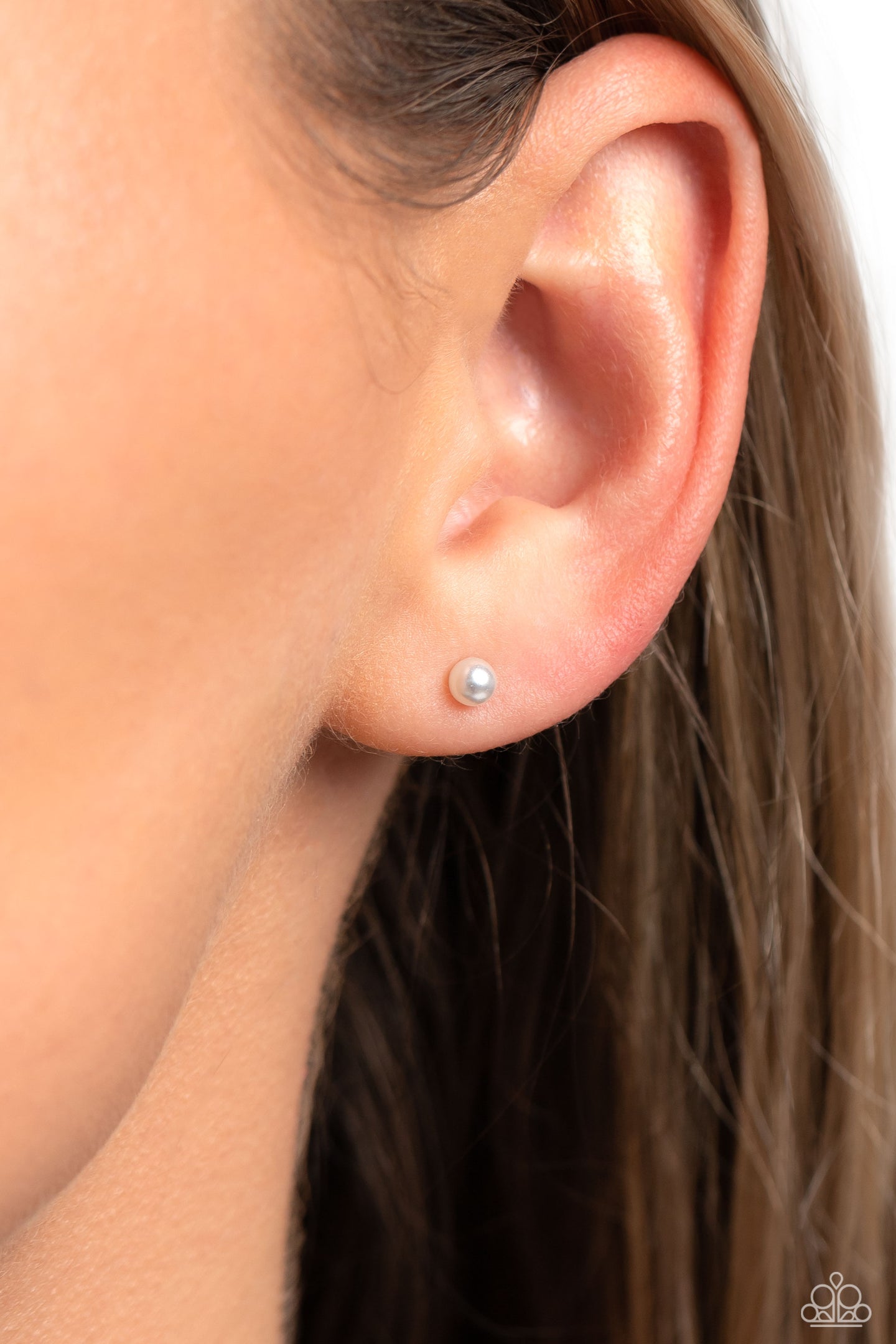 Dainty Details - White Paparazzi Accessories - VJ Bedazzled Jewelry