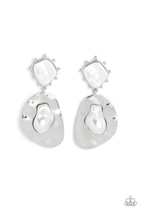Rippling Rhapsody - White - Paparazzi Accessories - VJ Bedazzled Jewelry