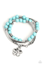 Load image into Gallery viewer, Off the WRAP - Blue - Paparazzi Accessories - VJ Bedazzled Jewelry
