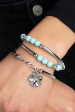 Load image into Gallery viewer, Off the WRAP - Blue - Paparazzi Accessories - VJ Bedazzled Jewelry
