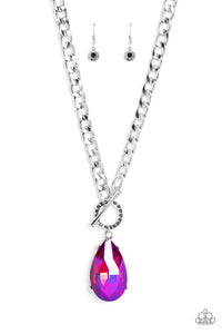 Edgy Exaggeration - Pink- Paparazzi Accessories - VJ Bedazzled Jewelry