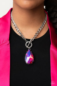 Edgy Exaggeration - Pink- Paparazzi Accessories - VJ Bedazzled Jewelry