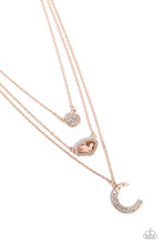 Load image into Gallery viewer, Lunar Lineup - Rose Gold Paparazzi Accessories

