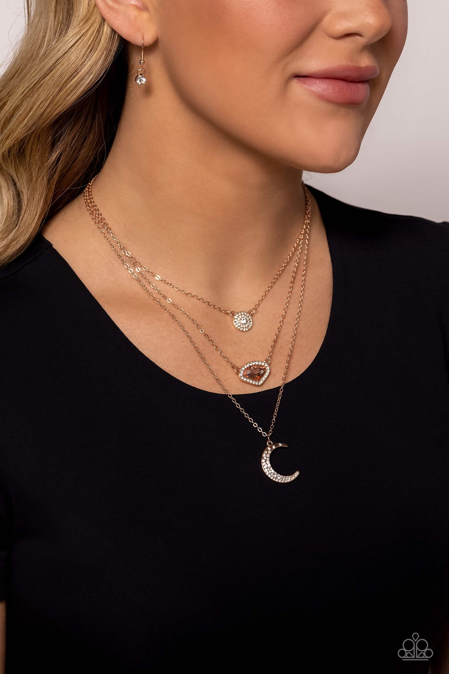 Lunar Lineup - Rose Gold Paparazzi Accessories