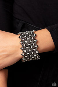 DECO in the Rough - White Paparazzi Accessories - VJ Bedazzled Jewelry