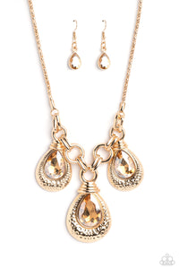 Built Beacon - Gold Paparazzi Accessories - VJ Bedazzled Jewelry