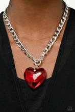 Load image into Gallery viewer, GLASSY-Hero - Red Paparazzi accessories - VJ Bedazzled Jewelry
