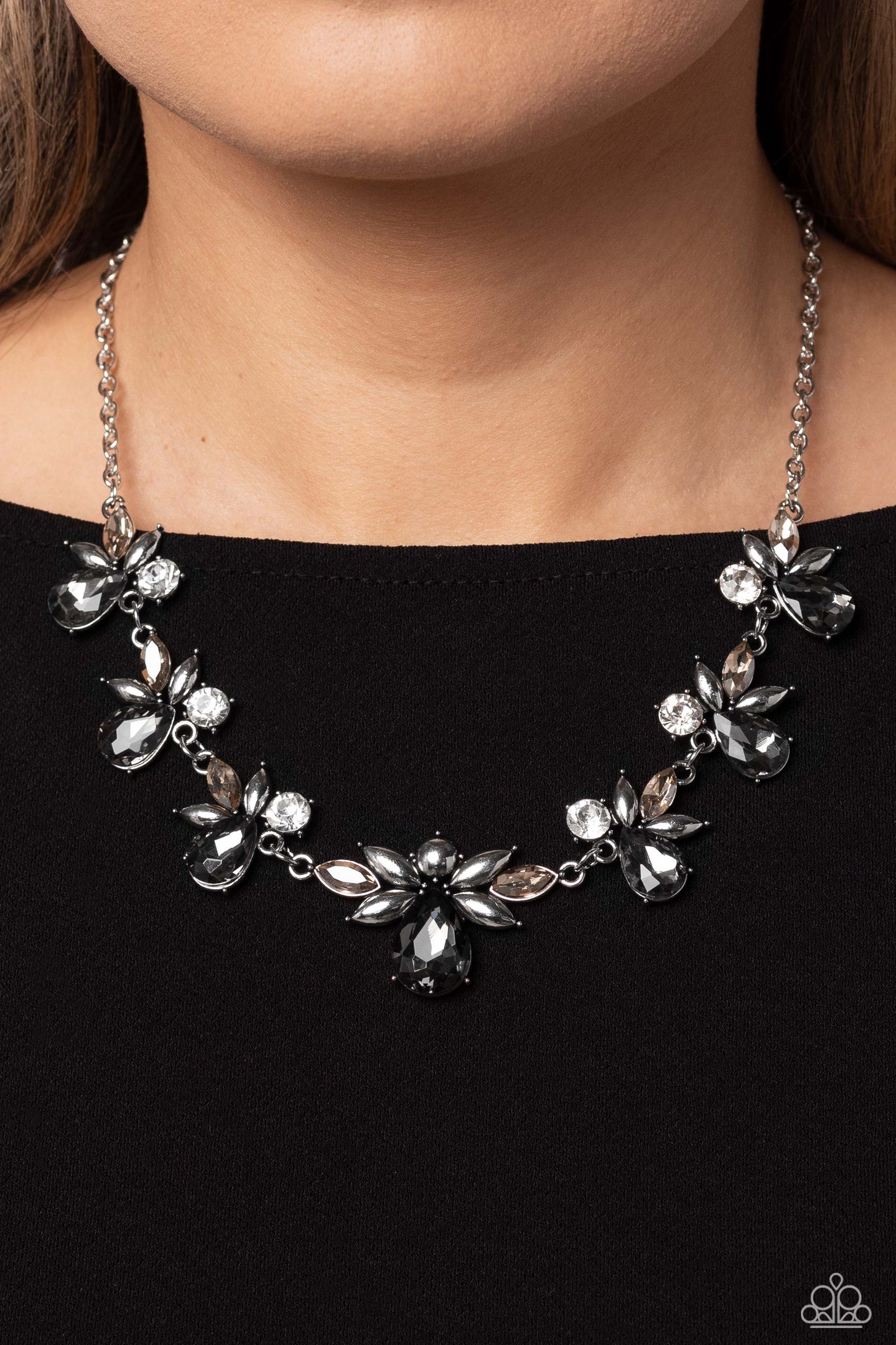 Explosive Effulgence - Silver Paparazzi Accessories - VJ Bedazzled Jewelry