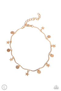 BEACH You To It - Gold- Paparazzi Accessories - VJ Bedazzled Jewelry