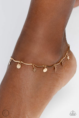 BEACH You To It - Gold- Paparazzi Accessories - VJ Bedazzled Jewelry