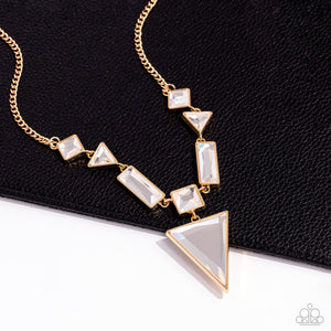 Fetchingly Fierce - Gold Paparazzi Accessories - VJ Bedazzled Jewelry