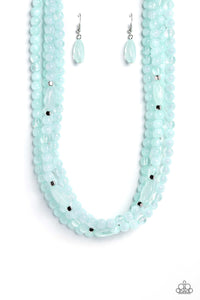 Layered Lass - Blue Paparazzi Accessories - VJ Bedazzled Jewelry