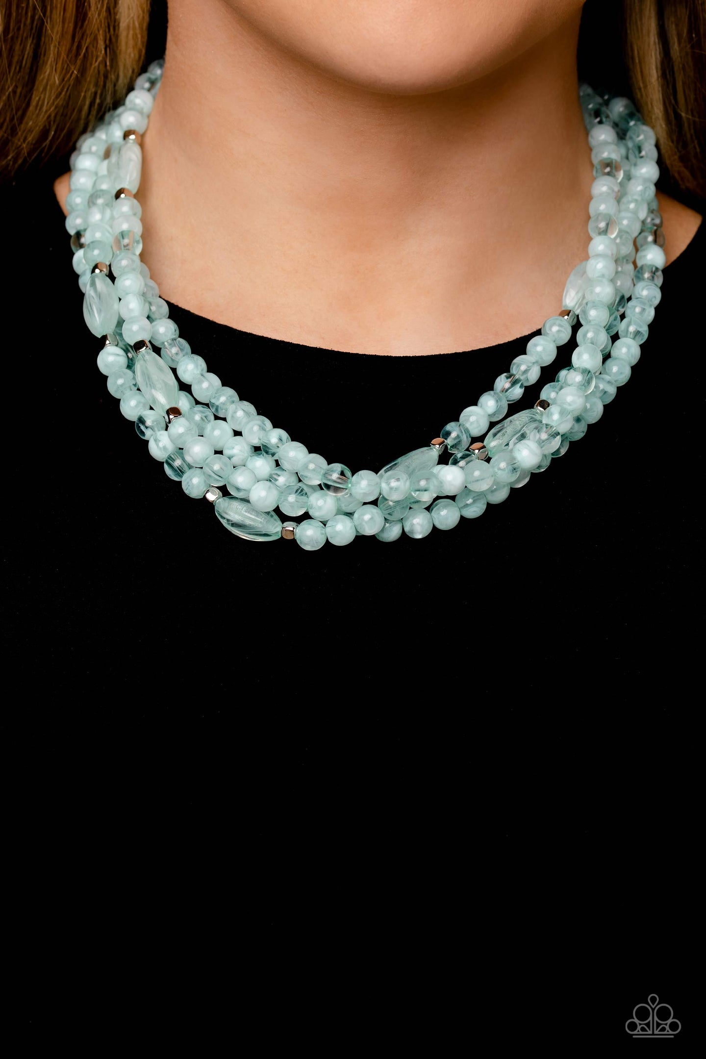 Layered Lass - Blue Paparazzi Accessories - VJ Bedazzled Jewelry