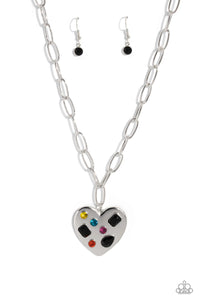 Online Dating - Black Paparazzi Accessories - VJ Bedazzled Jewelry