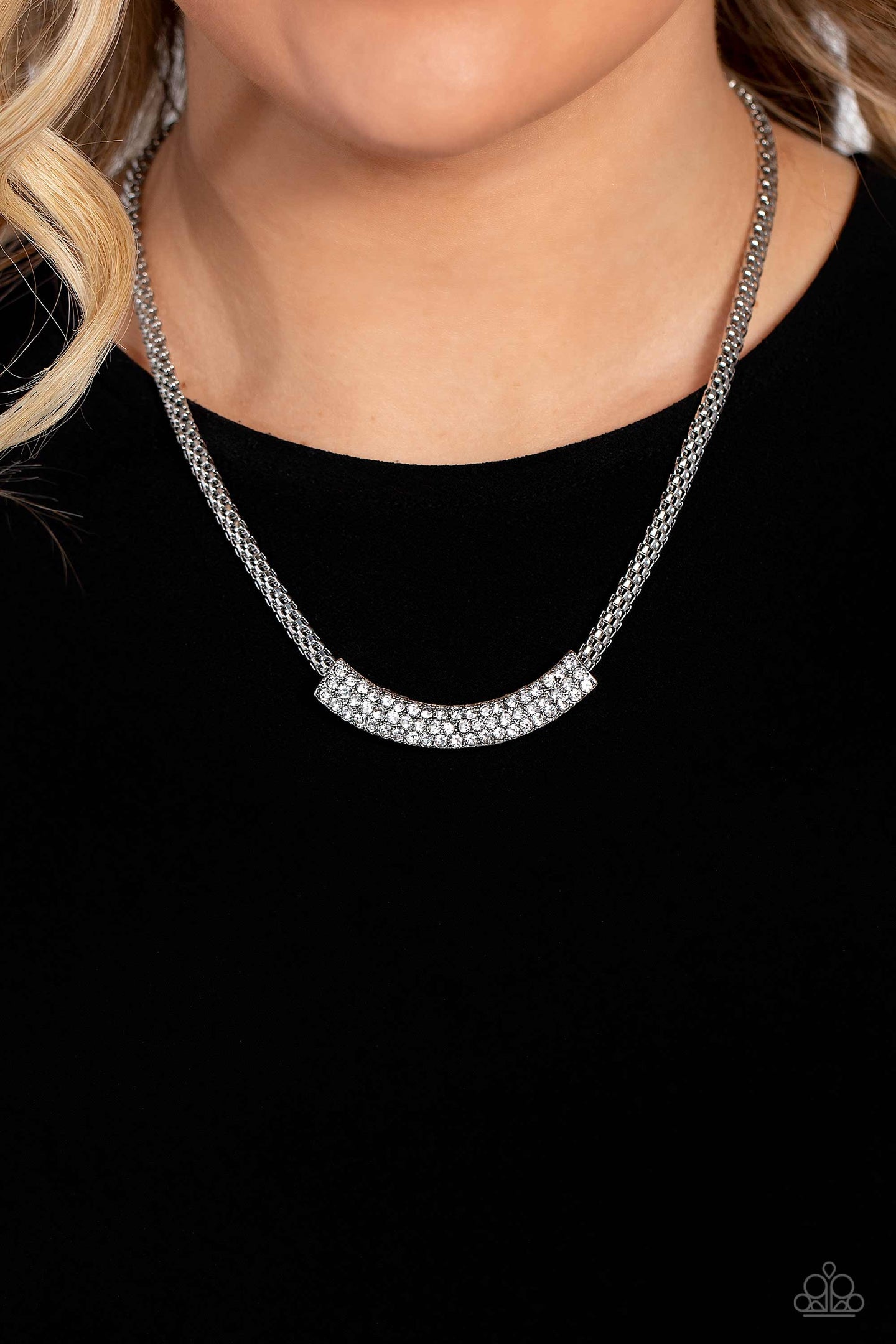 Swing Dance Dream - White Paparazzi Accessories - VJ Bedazzled Jewelry