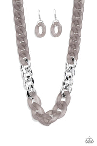 Curb Your Enthusiasm - Silver - Paparazzi Accessories - VJ Bedazzled Jewelry