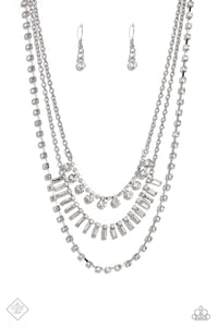 Dripping in Stardust - White - Paparazzi Accessories - VJ Bedazzled Jewelry