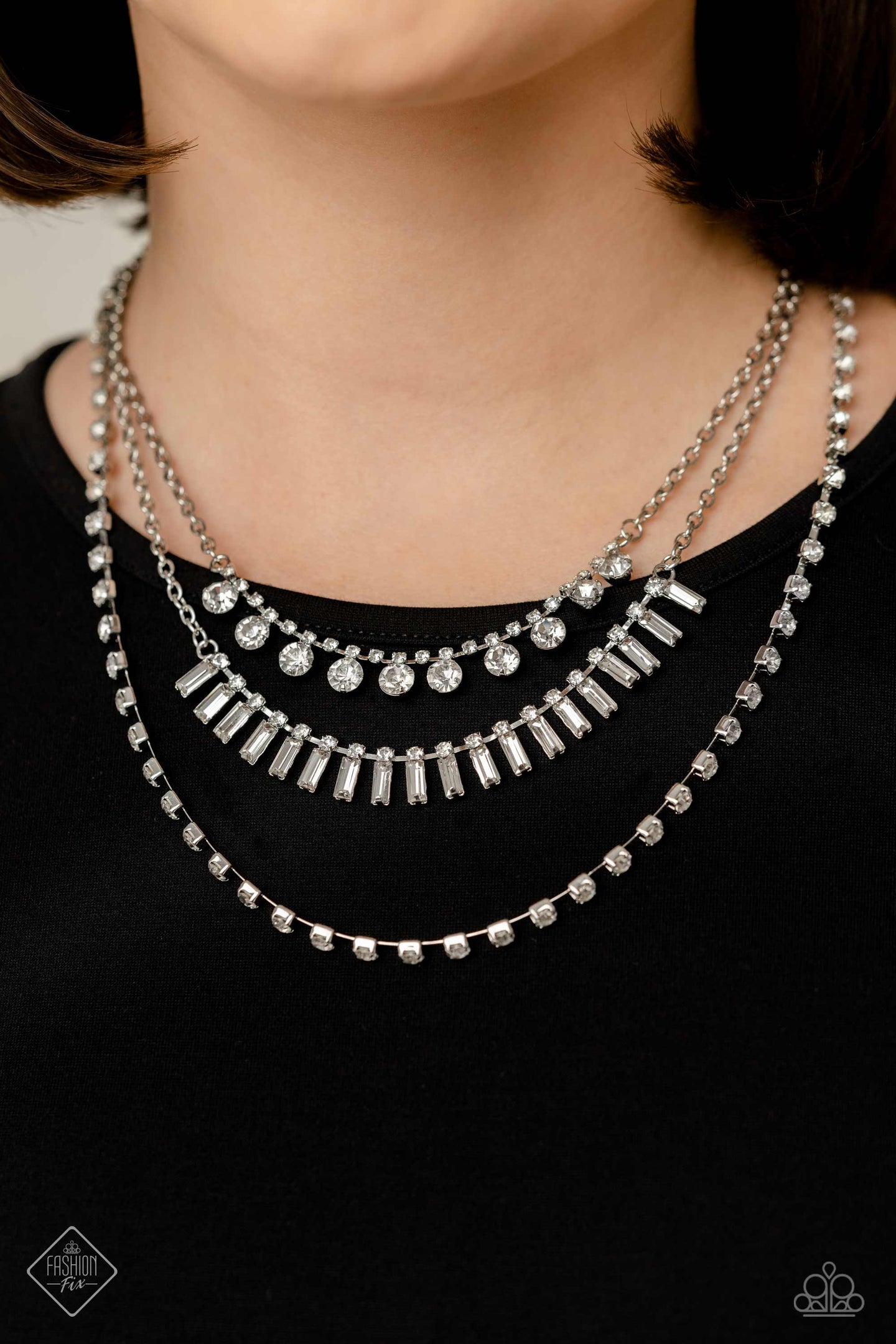 Dripping in Stardust - White - Paparazzi Accessories - VJ Bedazzled Jewelry