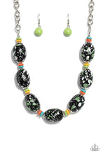 Load image into Gallery viewer, No Laughing SPLATTER - Green Paparazzi Accessories - VJ Bedazzled Jewelry

