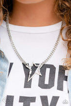 Load image into Gallery viewer, Playful Popstar - Silver Paparazzi Accesories - VJ Bedazzled Jewelry
