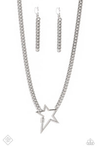 Playful Popstar - Silver Paparazzi Accesories - VJ Bedazzled Jewelry