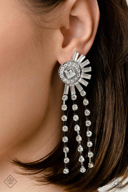Torrential Twinkle - White - Paparazzi Accessories - VJ Bedazzled Jewelry