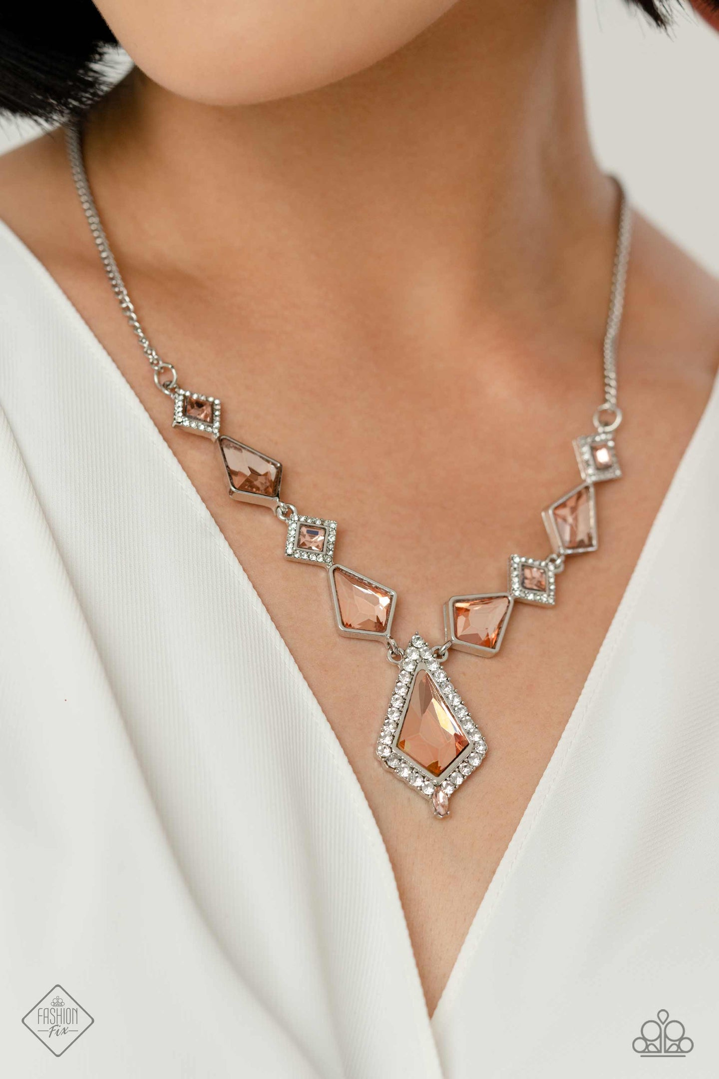 Sharp Showroom - Orange - Paparazzi Accessories - VJ Bedazzled Jewelry