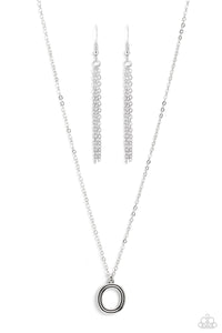 Leave Your Initials - Silver - O Paparazzi Accessories - VJ Bedazzled Jewelry