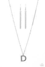 Load image into Gallery viewer, Leave Your Initials - Silver - D Paparazzi Accessories - VJ Bedazzled Jewelry

