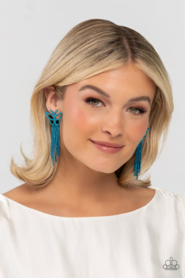 Billowing Butterflies - Blue Paparazzi Accessories - VJ Bedazzled Jewelry