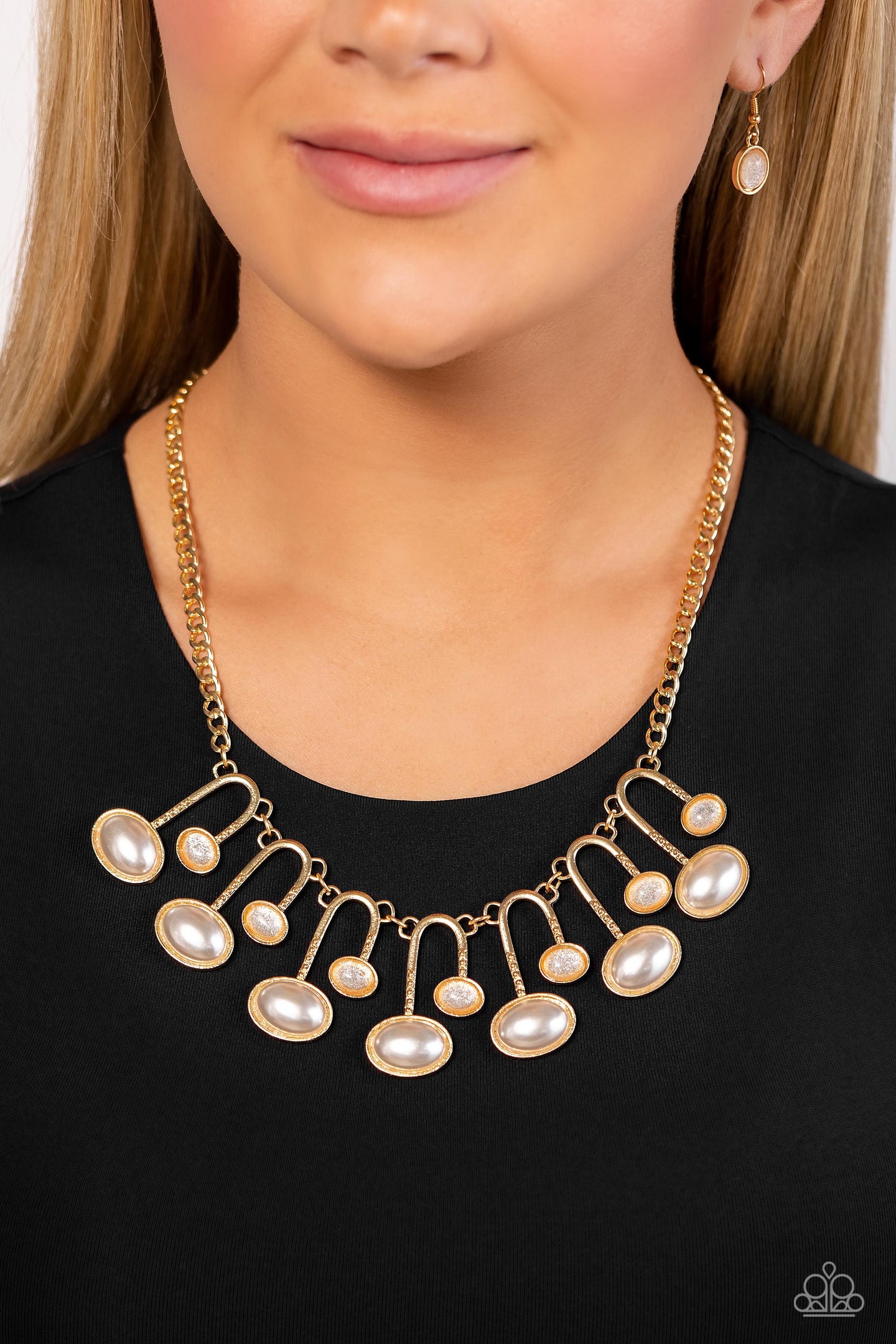 Abstract Adornment - Gold Paparazzi Accesories