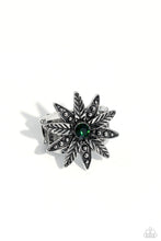 Load image into Gallery viewer, Sunflower Season - Green Paparazzi Accessories - VJ Bedazzled Jewelry
