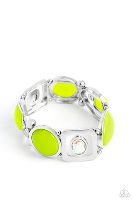 Majestic Mashup - Green Paparazzi Accessories - VJ Bedazzled Jewelry