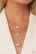 Load image into Gallery viewer, Lustrous Layers - White Paparazzi Accessories - VJ Bedazzled Jewelry
