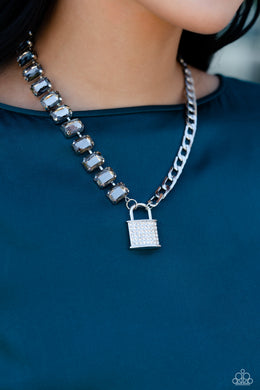 LOCK and Roll - Silver Paparazzi Accessories - VJ Bedazzled Jewelry
