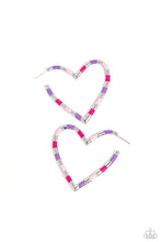 Load image into Gallery viewer, Striped Sweethearts - Pink Paparazzi Accessories - VJ Bedazzled Jewelry
