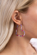 Load image into Gallery viewer, Striped Sweethearts - Pink Paparazzi Accessories - VJ Bedazzled Jewelry
