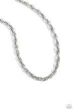 Load image into Gallery viewer, Braided Ballad - Silver Paparazzi Accessories
