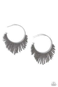 Tailored Tassel - Silver Paparazzi Accessories