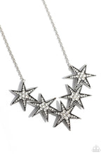 Load image into Gallery viewer, Rockstar Ready - White Paparazzi Accessories - VJ Bedazzled Jewelry
