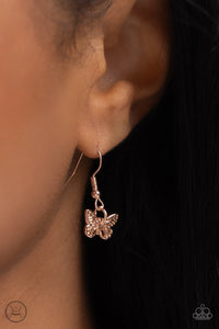 Butterfly Beacon - Rose Gold Paparazzi Accessories