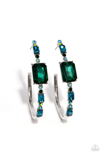 Elite Ensemble - Green Paparazzi Accessories - VJ Bedazzled Jewelry
