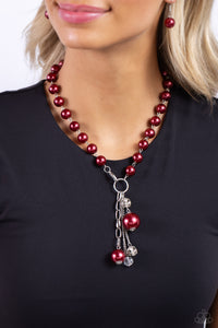 White Collar Welcome - Red Paparazzi Accessories