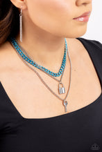 Load image into Gallery viewer, Locked Labor - Blue Paparazzi Accessories
