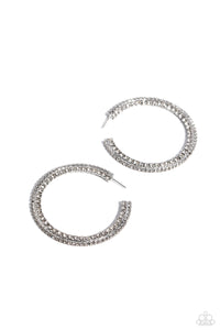 Scintillating Sass - White Paparazzi Accessories - VJ Bedazzled Jewelry